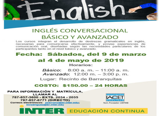 Curso Inglés Conversacional Básico y Avanzado