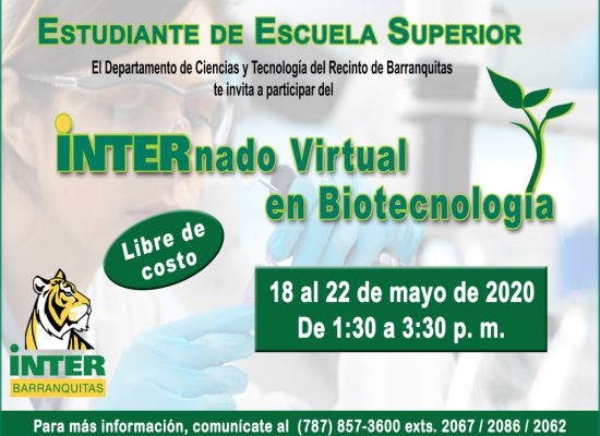 Internado Virtual en Biotecnología