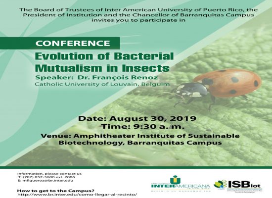 Conference: Evolution of Bacterial Mutualism in Insects