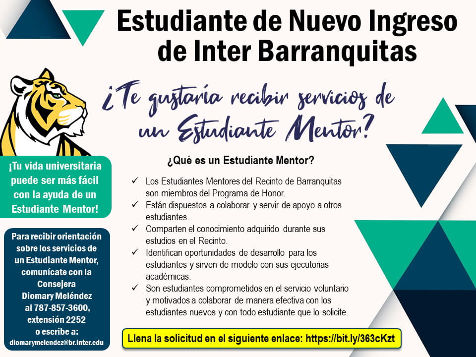 Programa de Mentoría – Salas Virtuales - Universidad Interamericana de  Puerto Rico - Recinto de Barranquitas